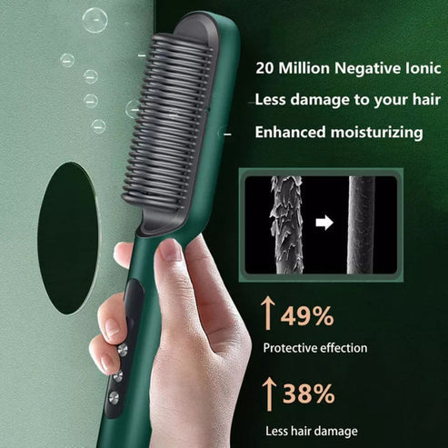 Electric Professional Hair Straightening Brush