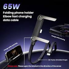 2-in-1 USB-C 240W Fast Charging Cable with Stand