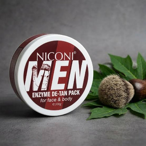 Niconi Men Enzyme De-Tan Pack 180g | Face & Body Tan Care