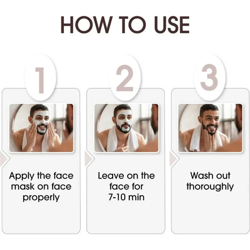 Niconi Men Enzyme De-Tan Pack 180g | Face & Body Tan Care